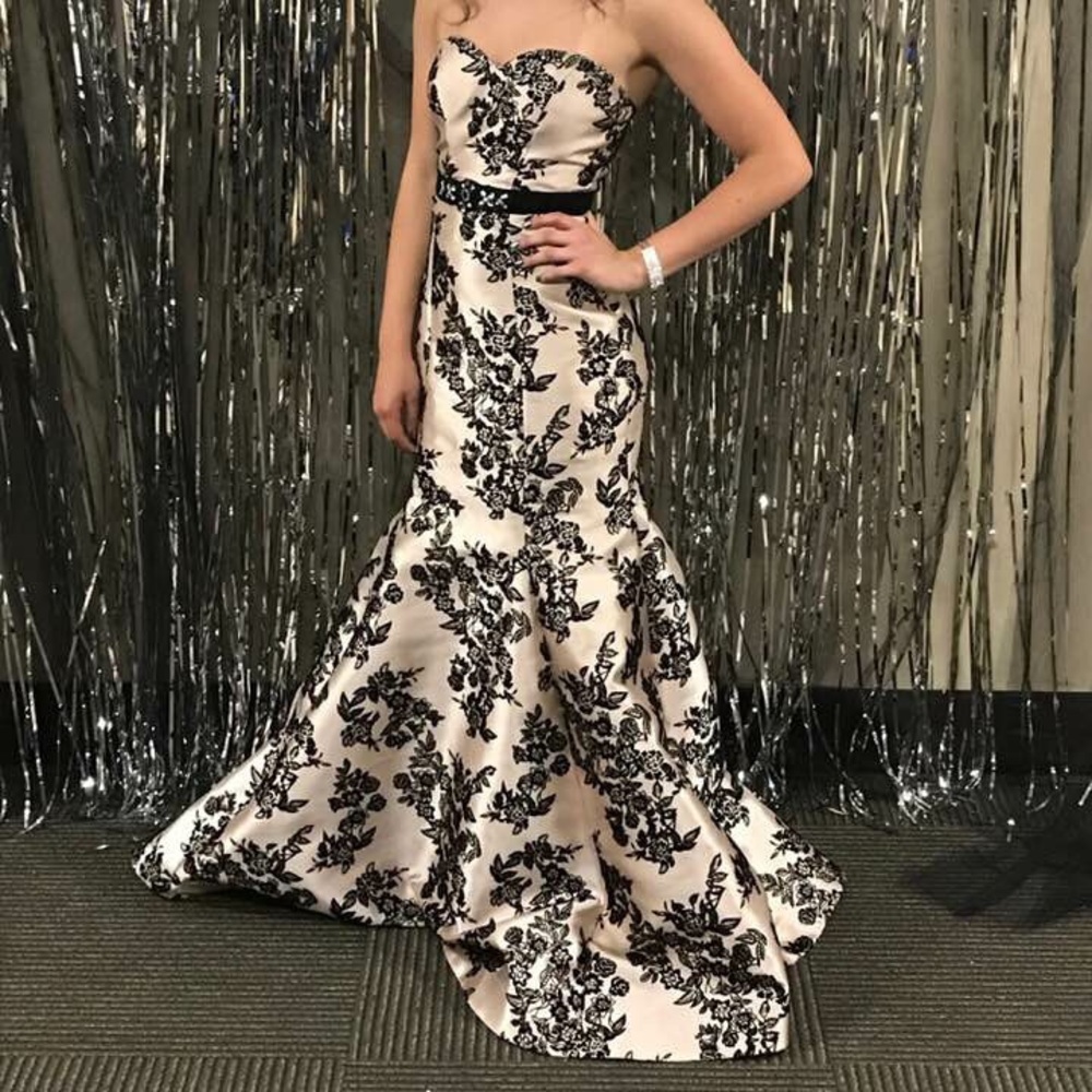 Blush pink prom dress